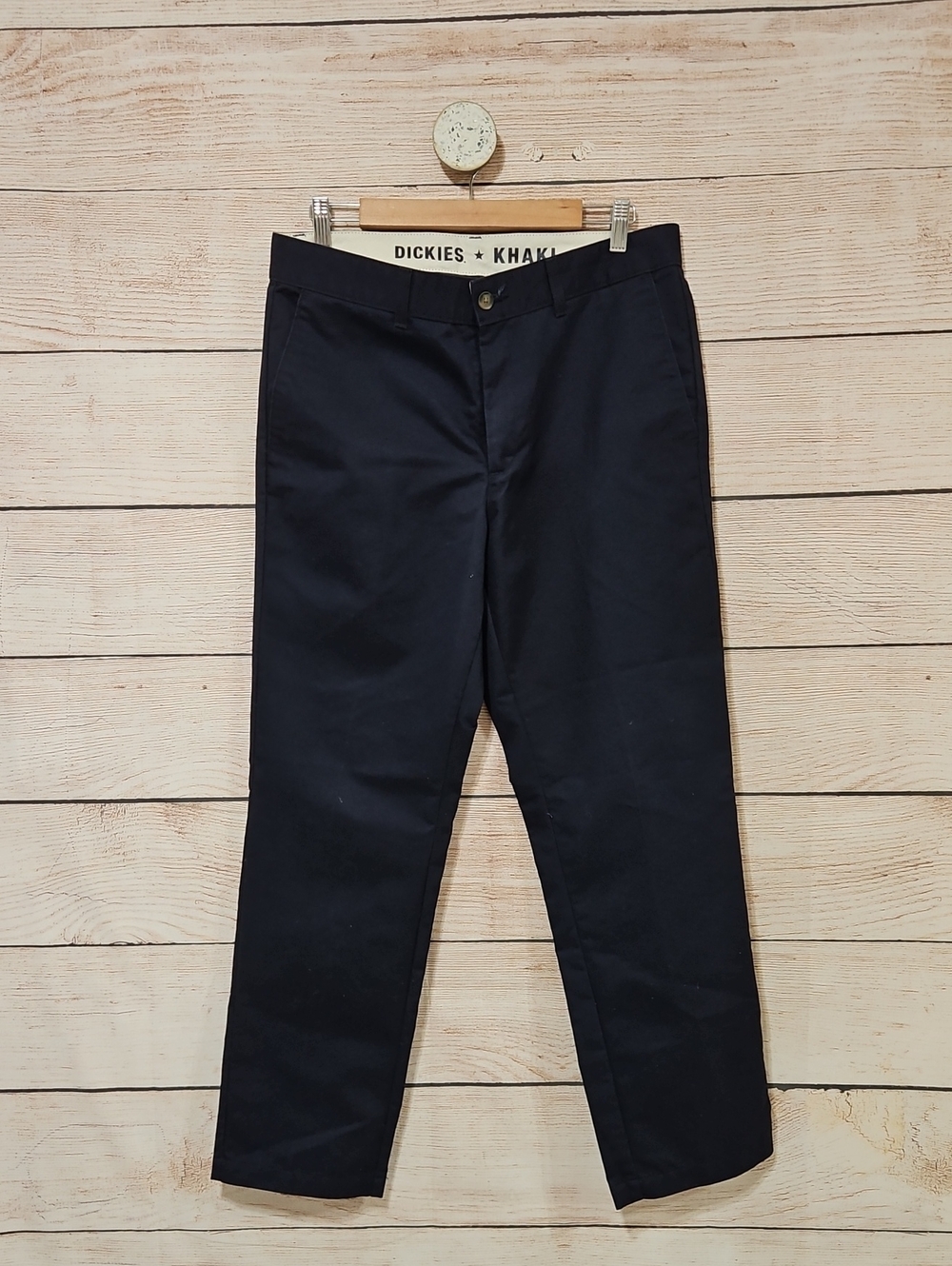 💟 Dickies Men's Navy Blue Regular Taper Chino Pants 34x30